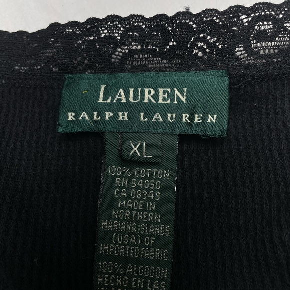 Women’s Lauren Ralph Lauren Long Sleeve Lace Top Size XL - Picture 2 of 2
